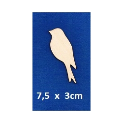 SKLEJKA #3mm Ptaszek 7,5x3cm / nr III / 0065
